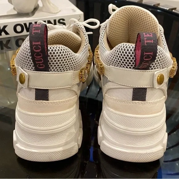 Gucci flashtrek crystal sneaker size 39 - Picture 3 of 4